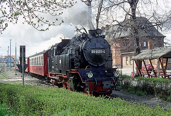 Foto:: DR 99 6001-4 / Gernrode / 15.04.1997 (Foto,Fotos,Bilder,Bild,)