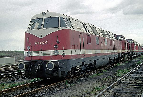 Foto:: DR 228 640-9 / Halberstadt / 15.04.1997 (Foto,Fotos,Bilder,Bild,)