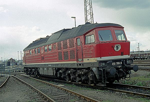 Foto:: DR 232 708-8 / Halberstadt / 15.04.1997 (Foto,Fotos,Bilder,Bild,)