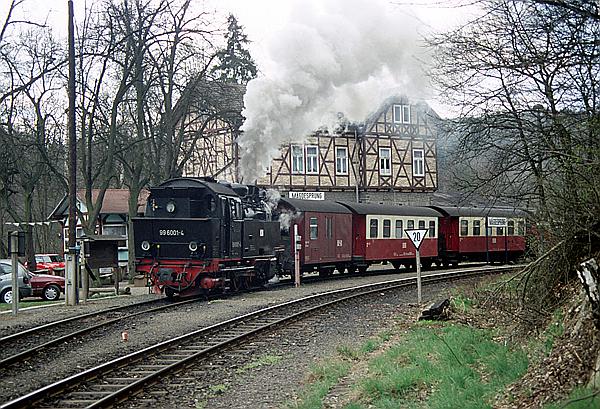 Foto:: DR 99 6001-4 / Maegdesprung / 15.04.1997 (Foto,Fotos,Bilder,Bild,)