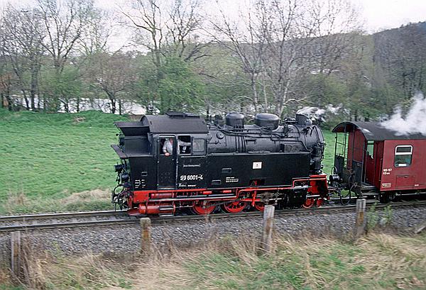 Foto:: DR 99 6001-4 / Gernrode / 15.04.1997 (Foto,Fotos,Bilder,Bild,)