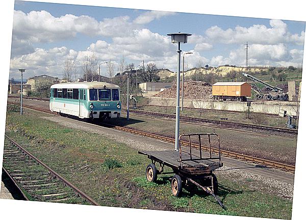 Foto:: DR 772 163-2 / Gernrode  / 15.04.1997 (Foto,Fotos,Bilder,Bild,)