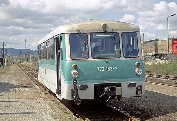Foto:: DR 772 163-2 / Gernrode / 15.04.1997 (Foto,Fotos,Bilder,Bild,)