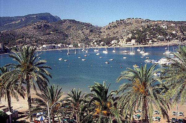 Foto:: Bucht / Port de Soller / Juli 1998 (Foto,Fotos,Bilder,Bild,)