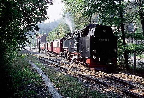 Foto:: DR 99 7233-2 / Alexisbad / 11.09.1999 (Foto,Fotos,Bilder,Bild,)