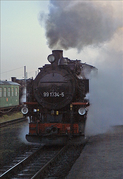 Foto:: DR 99 1734-5 / Freital-Hainsberg / 20.10.2001 (Foto,Fotos,Bilder,Bild,)