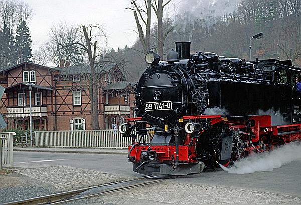 Foto:: DR 99 1741-0 / Rabenau / 12.03.2002 (Foto,Fotos,Bilder,Bild,)