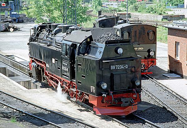 Foto:: DR 99 7234-0 + DR 99 5901 / Wernigerode / 21.05.2004 (Foto,Fotos,Bilder,Bild,)