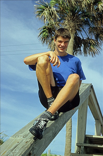 Foto:: Mirko am Strand / Melbourne Beach, FL / 18.07.2005 (Foto,Fotos,Bilder,Bild,)