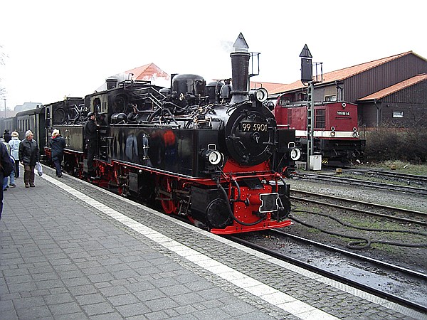 Foto:: DR 99 5901 + DR 99 5902-4 + DR 199 861-6 / Wernigerode / 30.12.2006 (Foto,Fotos,Bilder,Bild,)
