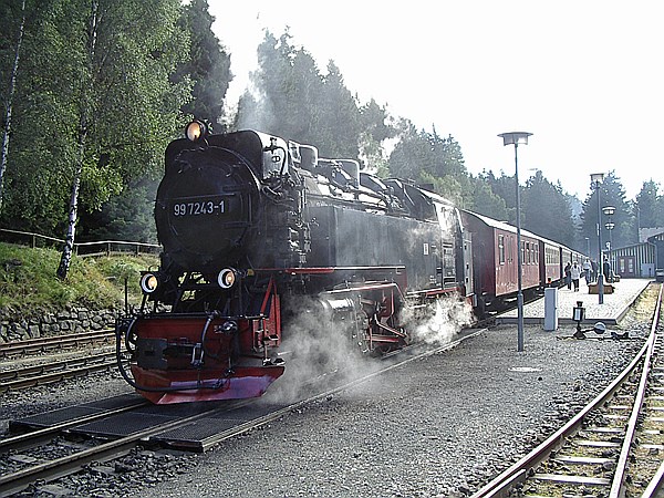 Foto:: DR 99 7243-1 / Schierke / 01.09.2007 (Foto,Fotos,Bilder,Bild,)