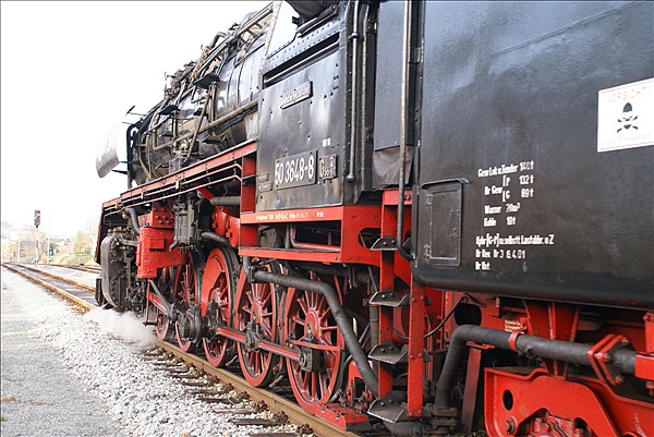 Foto:: DR 50 3648-8 + DR 65 1049-9 / Chemnitz - Dorfchemnitz / 12.04.2008 (Foto,Fotos,Bilder,Bild,)