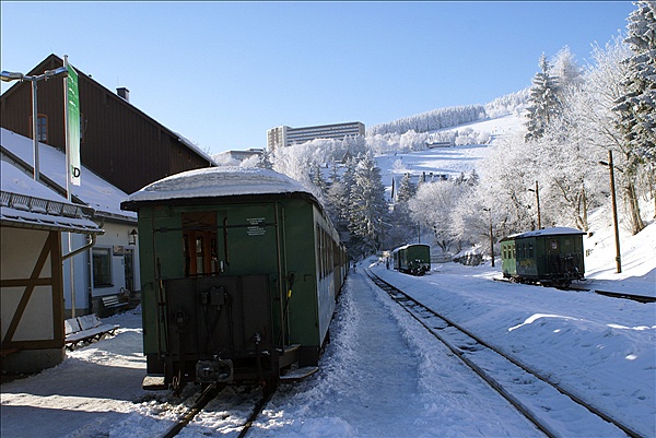 Foto:: Bahnhof / Oberwiesenthal / 28.12.2008 (Foto,Fotos,Bilder,Bild,)