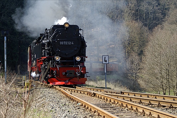 Foto:: DR 99 7232-4 / Eisfelder Talmuehle / 24.04.2010 (Foto,Fotos,Bilder,Bild,)