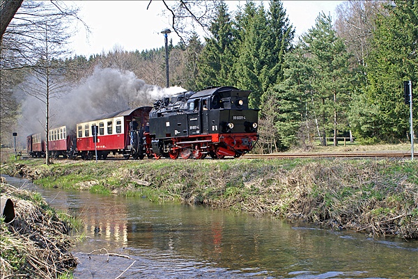 Foto:: DR 99 6001-4 / Silberhuette / 24.04.2010 (Foto,Fotos,Bilder,Bild,)