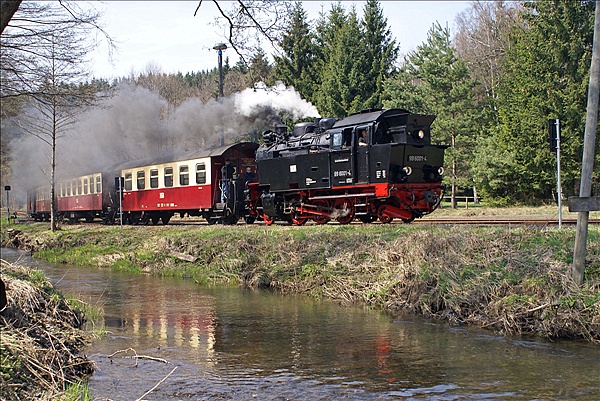 Foto:: DR 99 6001-4 / Silberhuette / 24.04.2010 (Foto,Fotos,Bilder,Bild,)