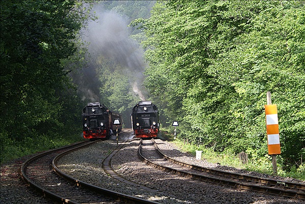 Foto:: DR 99 7235-7 + DR 99 7245-6 / Eiselder Talmuehle / 09.06.2012 (Foto,Fotos,Bilder,Bild,)