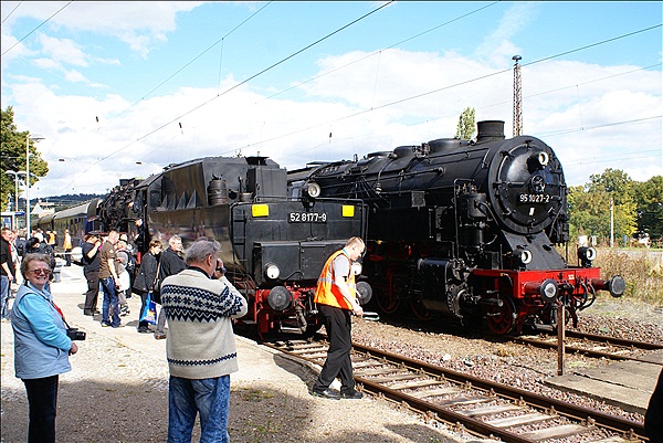 Foto:: DR 52 8177-9 und DR 95 1027-2 / Blankenburg / 29.09.2012 (Foto,Fotos,Bilder,Bild,)
