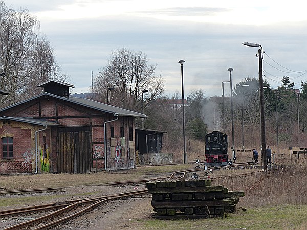 Foto:: DR 99 1574-5 / Oschatz - Mügeln - Glossen / 28.12.2013 (Foto,Fotos,Bilder,Bild,)