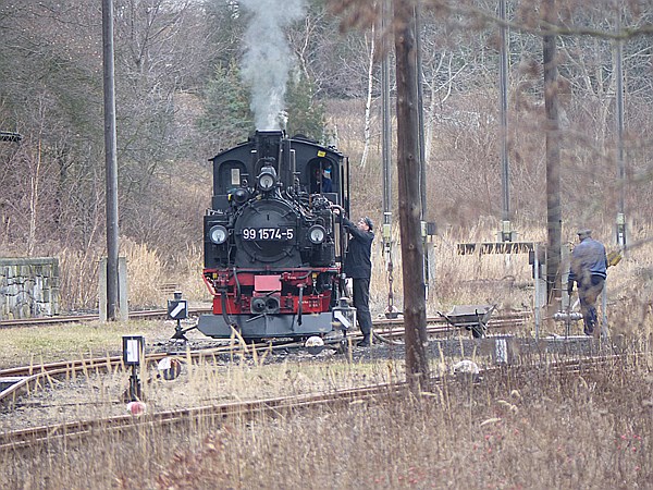 Foto:: DR 99 1574-5 / Oschatz - Mügeln - Glossen / 28.12.2013 (Foto,Fotos,Bilder,Bild,)