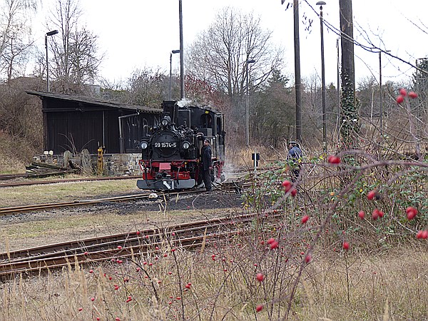 Foto:: DR 99 1574-5 / Oschatz - Mügeln - Glossen / 28.12.2013 (Foto,Fotos,Bilder,Bild,)