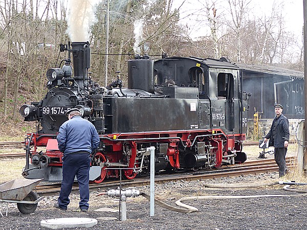 Foto:: DR 99 1574-5 / Oschatz - Mügeln - Glossen / 28.12.2013 (Foto,Fotos,Bilder,Bild,)