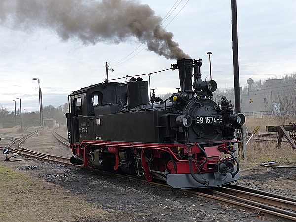 Foto:: DR 99 1574-5 / Oschatz - Mügeln - Glossen / 28.12.2013 (Foto,Fotos,Bilder,Bild,)