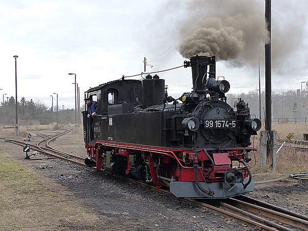 Foto:: DR 99 1574-5 / Oschatz - Mügeln - Glossen / 28.12.2013 (Foto,Fotos,Bilder,Bild,)