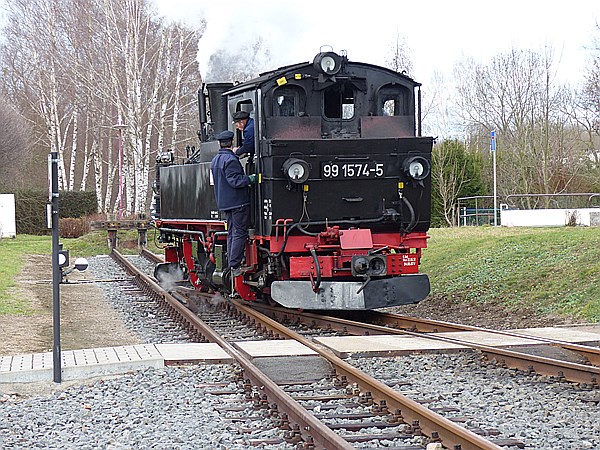 Foto:: DR 99 1574-5 / Oschatz - Mügeln - Glossen / 28.12.2013 (Foto,Fotos,Bilder,Bild,)