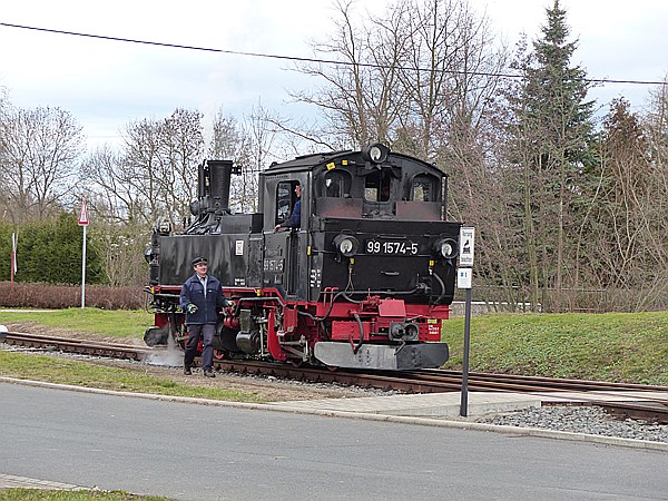 Foto:: DR 99 1574-5 / Oschatz - Mügeln - Glossen / 28.12.2013 (Foto,Fotos,Bilder,Bild,)