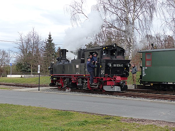 Foto:: DR 99 1574-5 / Oschatz - Mügeln - Glossen / 28.12.2013 (Foto,Fotos,Bilder,Bild,)