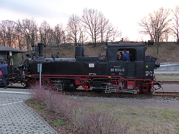 Foto:: DR 99 1574-5 / Oschatz - Mügeln - Glossen / 28.12.2013 (Foto,Fotos,Bilder,Bild,)