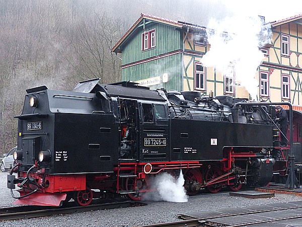 Foto:: DR 99 7245-6 / Eisfelder Talmuehle / 19.01.2014 (Foto,Fotos,Bilder,Bild,)