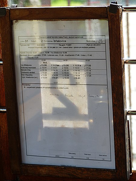 Foto:: Museumsstrassenbahn Linie 91 / Prag / 28.06.2014 (Foto,Fotos,Bilder,Bild,)