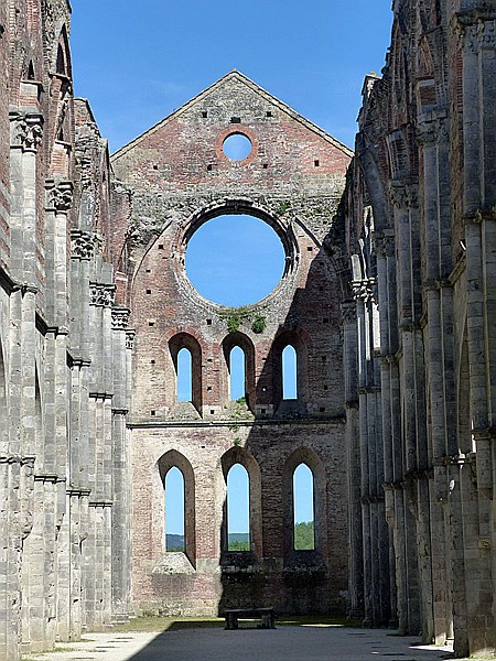 Foto:: Ruine Abbazia San Galgano / Chiusdino / 10.05.2015 (Foto,Fotos,Bilder,Bild,)