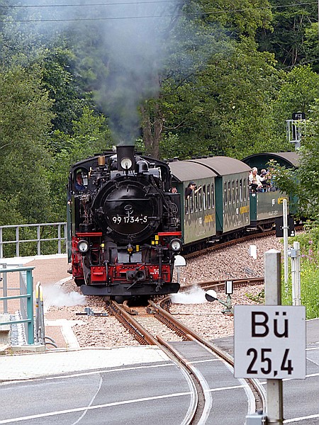 Foto:: DR 99 1734-5 / Kipsdorf / 15.07.2017 (Foto,Fotos,Bilder,Bild,)