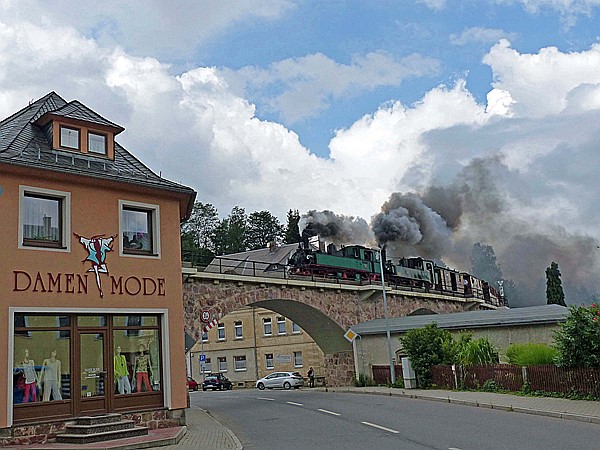 Foto:: DR 99 539 + DR 99 555 / Schmiedeberg / 15.07.2017 (Foto,Fotos,Bilder,Bild,)