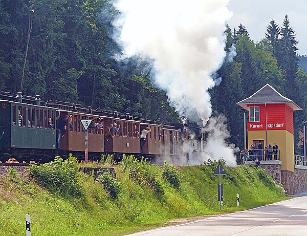 Foto:: DR 539 + DR 99 555 / Kipsdorf / 15.07.2017 (Foto,Fotos,Bilder,Bild,)