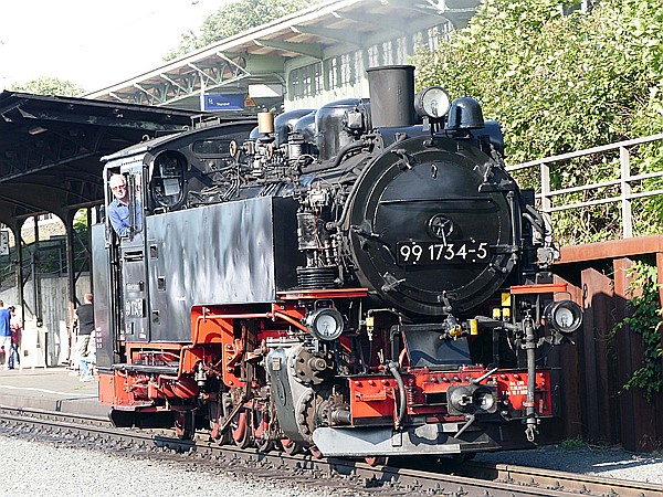 Foto:: DR 99 1734-5 / Freital-Hainsberg / 15.07.2017 (Foto,Fotos,Bilder,Bild,)
