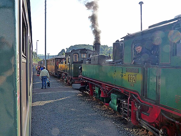 Foto:: DR 99 539 + DR 99 555 / Freital-Hainsberg / 15.07.2017 (Foto,Fotos,Bilder,Bild,)