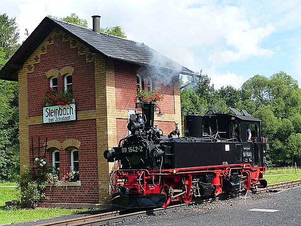 Foto:: DR 99 1542-2 / Steinbach / 16.07.2017 (Foto,Fotos,Bilder,Bild,)