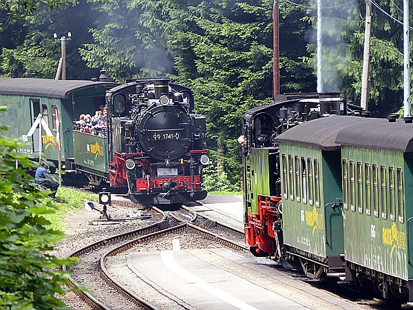 Foto:: DR 99 1773-3 + DR 99 1741-0 / Niederschlag / 16.07.2017 (Foto,Fotos,Bilder,Bild,)
