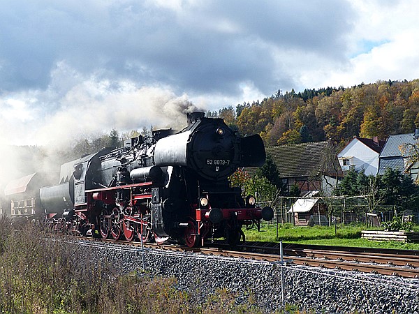 Foto:: DR 52 8079-7 / Wernshausen / 27.10.2017 (Foto,Fotos,Bilder,Bild,)