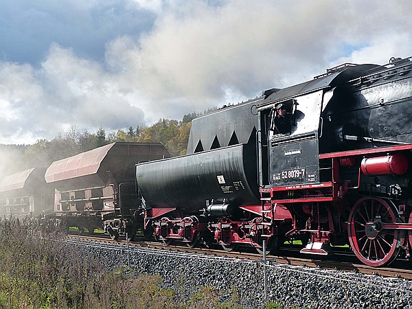 Foto:: DR 52 8079-7 / Wernshausen / 27.10.2017 (Foto,Fotos,Bilder,Bild,)