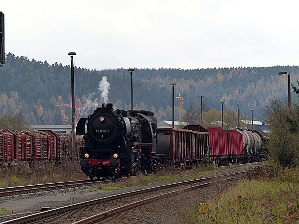 Foto:: DR 52 1360-8 / Walldorf / 28.10.2017 (Foto,Fotos,Bilder,Bild,)