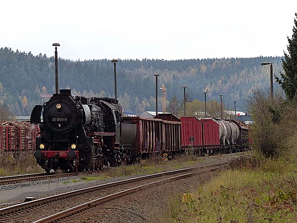 Foto:: DR 52 1360-8 / Walldorf / 28.10.2017 (Foto,Fotos,Bilder,Bild,)