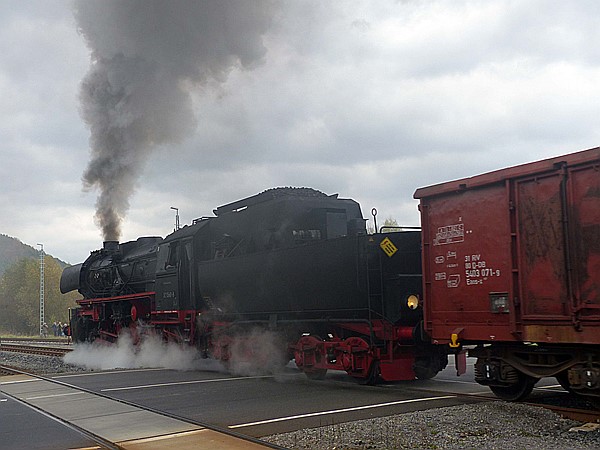 Foto:: DR 52 1360-8 / Walldorf / 28.10.2017 (Foto,Fotos,Bilder,Bild,)