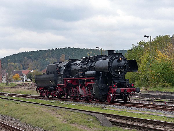 Foto:: DR 52 8079-7 / Immelborn / 28.10.2017 (Foto,Fotos,Bilder,Bild,)