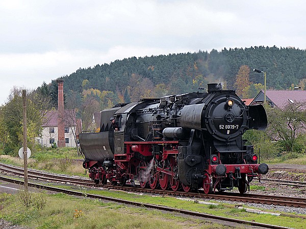 Foto:: DR 52 8079-7 / Immelborn / 28.10.2017 (Foto,Fotos,Bilder,Bild,)
