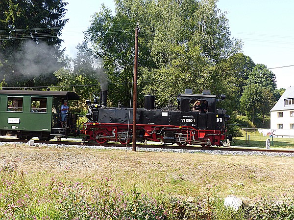 Foto:: DR 99 1590-1 / Schmalzgrube / 04.08.2018 (Foto,Fotos,Bilder,Bild,)